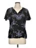Assorted Brands Black Short Sleeve Blouse Size M (estimated) - photo 1