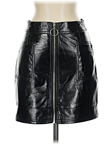 Topshop Faux Leather Skirt (view 1)
