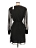 Ann Taylor 100% Polyester Polka Dots Black Casual Dress Size 6 - photo 2