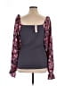 Haptics Purple Long Sleeve Blouse Size 1X - photo 2