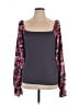 Haptics Purple Long Sleeve Blouse Size 1X - photo 1