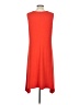 Chico's Solid Orange Casual Dress Size Lg (2) - photo 2