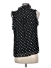 Susan Bristol 100% Polyester Polka Dots Black Sleeveless Blouse Size M - photo 2