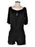 Arden B. 100% Polyester Solid Black Romper Size XS - photo 1