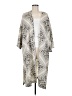 Mignon Doo 100% Polyester Silver Ivory Kimono One size - photo 1