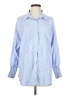 Assorted Brands 100% Polyester Stripes Blue Long Sleeve Blouse Size S - photo 1