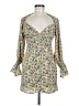 Hello Molly 100% Polyester Yellow Casual Dress Size 6 - photo 1