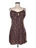 LA Hearts 100% Polyester Animal Print Brown Casual Dress Size M - photo 1