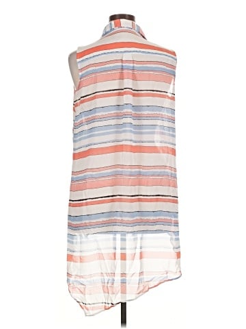 NY Collection Sleeveless Button-Down Shirt (view 2)