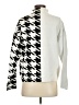 Frank Lyman Design Houndstooth Silver Pullover Sweater Size S - photo 2