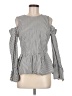 MICHAEL Michael Kors Gray Long Sleeve Blouse Size M - photo 1