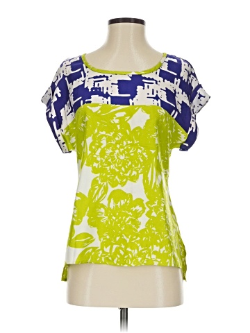 Trina Turk Short Sleeve Silk Top (view 1)