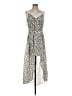 Elliatt 100% Polyester Paisley Gray Casual Dress Size S - photo 1