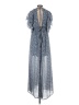 She + Sky 100% Polyester Blue Casual Dress Size S - photo 2