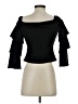 ALOT Black 3/4 Sleeve Top Size 4 - photo 2