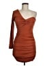 Saints + Secrets Solid Brown Cocktail Dress Size M - photo 1