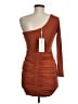 Saints + Secrets Solid Brown Cocktail Dress Size M - photo 2