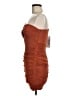 Saints + Secrets Solid Brown Cocktail Dress Size M - photo 5