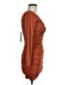 Saints + Secrets Solid Brown Cocktail Dress Size M - photo 4