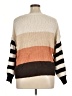 Angel Kiss 100% Acrylic Color Block Tan Pullover Sweater Size XL - photo 2