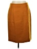 J.Crew 100% Wool Color Block Brown Casual Skirt Size 4 - photo 1