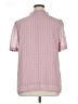 Unbranded 100% Polyester Pink Short Sleeve Blouse Size XL - photo 2