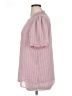 Unbranded 100% Polyester Pink Short Sleeve Blouse Size XL - photo 5