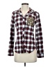 E2 Clothing Plaid Silver Long Sleeve Button-Down Shirt Size S - photo 1