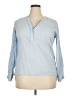 Tommy Hilfiger Blue Long Sleeve Blouse Size XL - photo 1