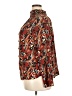 Allison Joy 100% Polyester Animal Print Brown Long Sleeve Blouse Size XL - photo 5