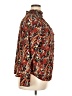 Allison Joy 100% Polyester Animal Print Brown Long Sleeve Blouse Size XL - photo 4
