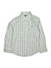 Crown & Ivy Checkered-gingham Green Long Sleeve Button-Down Shirt Size S (kids) - photo 1