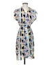 Tucker 100% Silk Print Blue Casual Dress Size P (petite) - photo 1