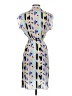 Tucker 100% Silk Print Blue Casual Dress Size P (petite) - photo 2