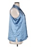 Morgan Taylor 100% Polyester Blue Sleeveless Blouse Size XL - photo 4