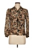 Koret Animal Print Brown Long Sleeve Blouse Size 8 (petite) - photo 1