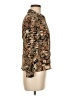 Koret Animal Print Brown Long Sleeve Blouse Size 8 (petite) - photo 4