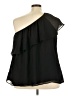 Torrid 100% Polyester Black Sleeveless Top Size 3X (estimated) - photo 2