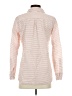 Garnet Hill Stripes Pink Long Sleeve Blouse Size 4 - photo 2