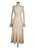 Shein 100% Polyester Ivory Tan Casual Dress Size 6 - photo 1