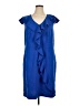 Spense Blue Cocktail Dress Size 16 - photo 1
