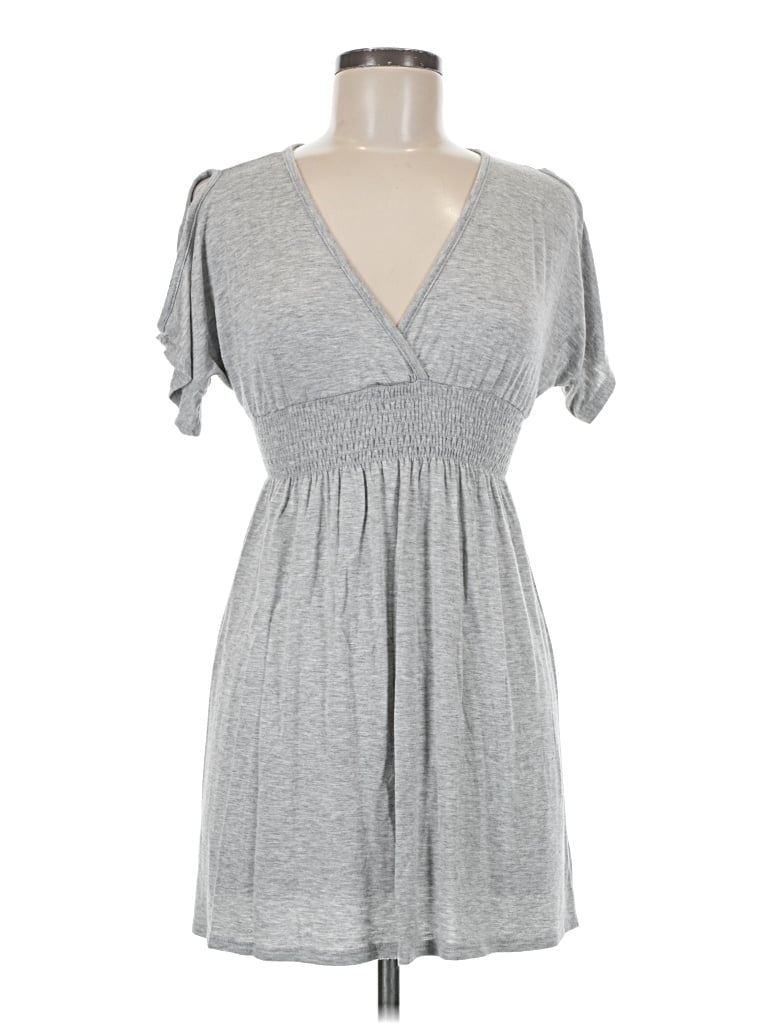 Pre-owned Papaya Casual Dress In Gray