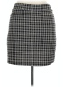 Pink Rose Houndstooth Gray Casual Skirt Size L - photo 2