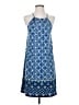 Max Studio Print Blue Casual Dress Size XS - photo 1