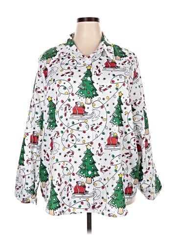 Shein Curve 3/4 Sleeve Blouse (view 1)