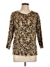 Evan Picone Animal Print Gold Cardigan Size L (estimated) - photo 1