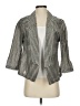 Ann Taylor LOFT Stripes Gray Blazer Size 2 - photo 1