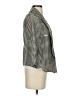 Ann Taylor LOFT Stripes Gray Blazer Size 2 - photo 4