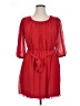 En Focus 100% Polyester Red Casual Dress Size 14 (petite) - photo 1