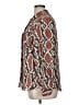 C established 1946 100% Polyester Animal Print Brown Long Sleeve Blouse Size XL - photo 5